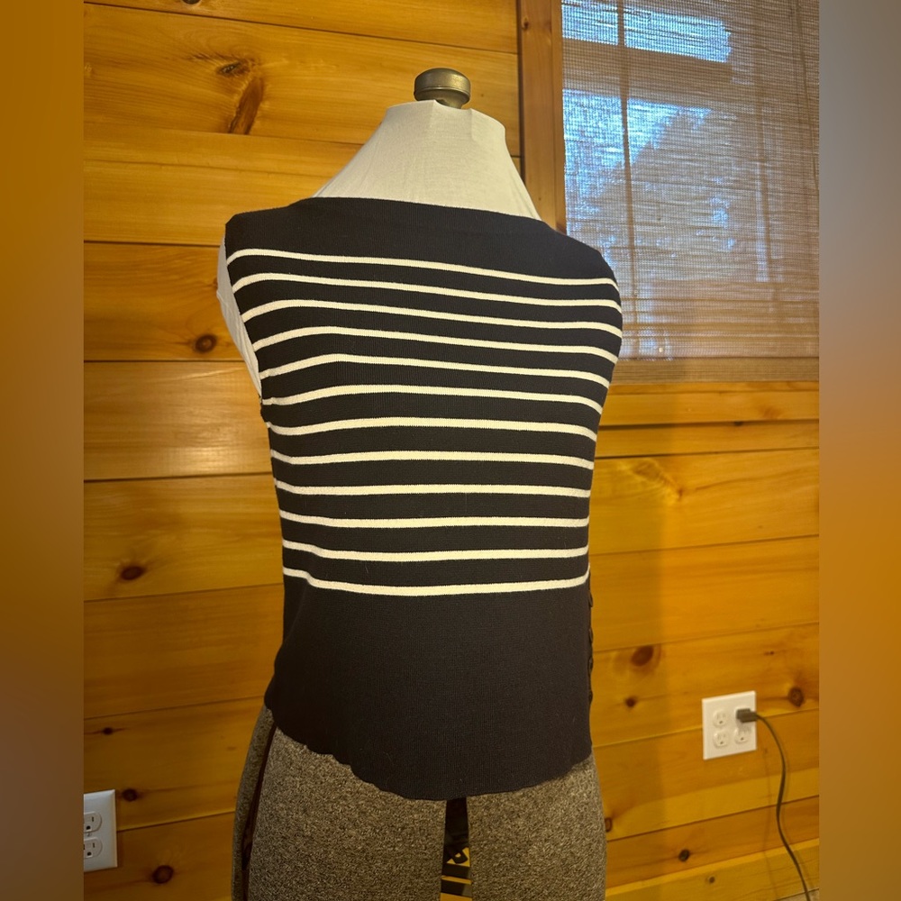 Ralph Lauren Sport Stripe Sleeveless Sweater